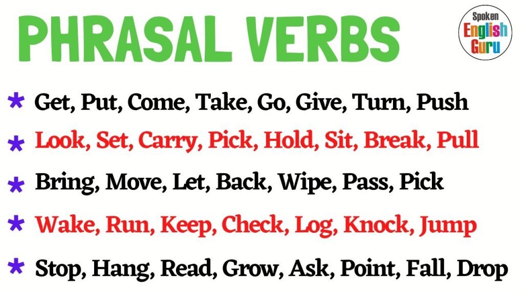 Phrasal verbs
